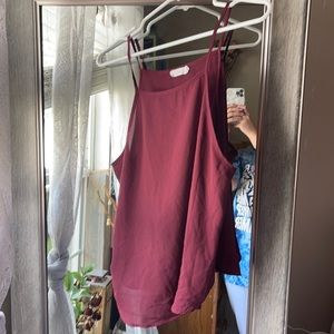Burgundy Lush halter top